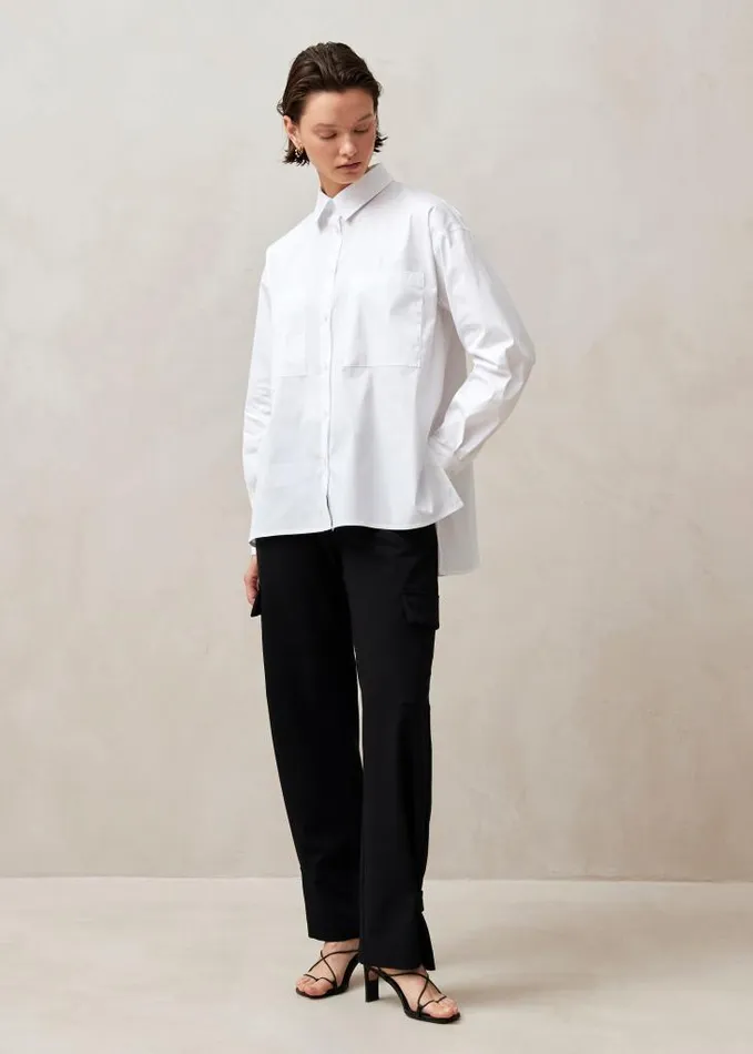 ALOHAS Shirts Women Domenica 8211 White Cotton Shirt