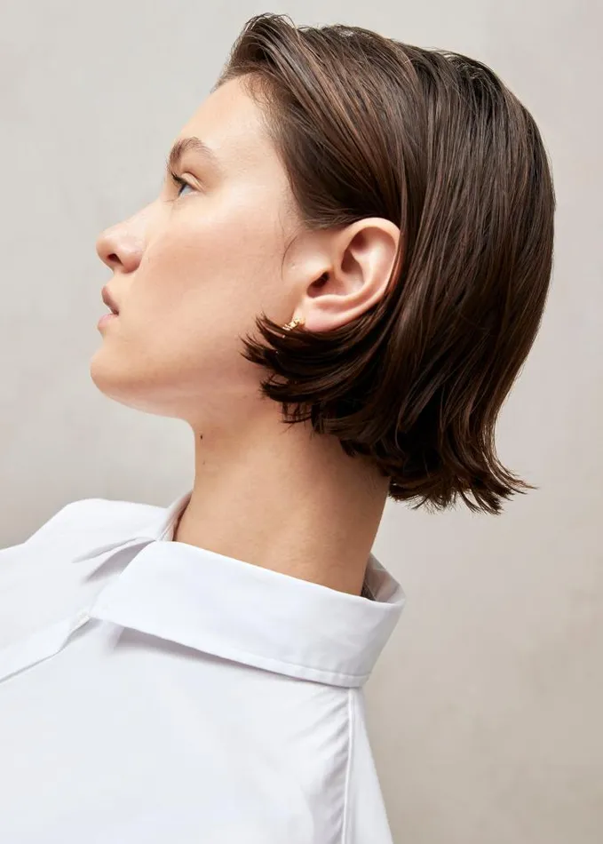 ALOHAS Shirts Women Domenica 8211 White Cotton Shirt
