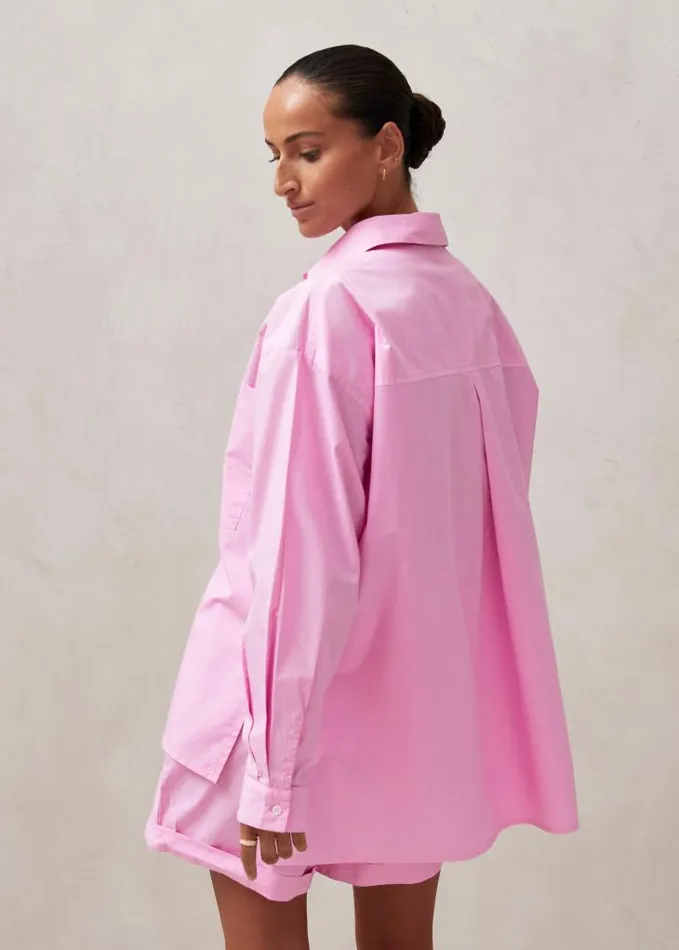 ALOHAS Shirts Women Domi 8211 Pink Cotton Shirt