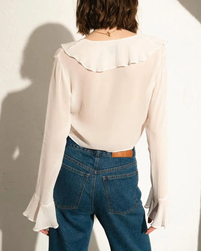 ALOHAS Shirts Women Linn 8211 White Top