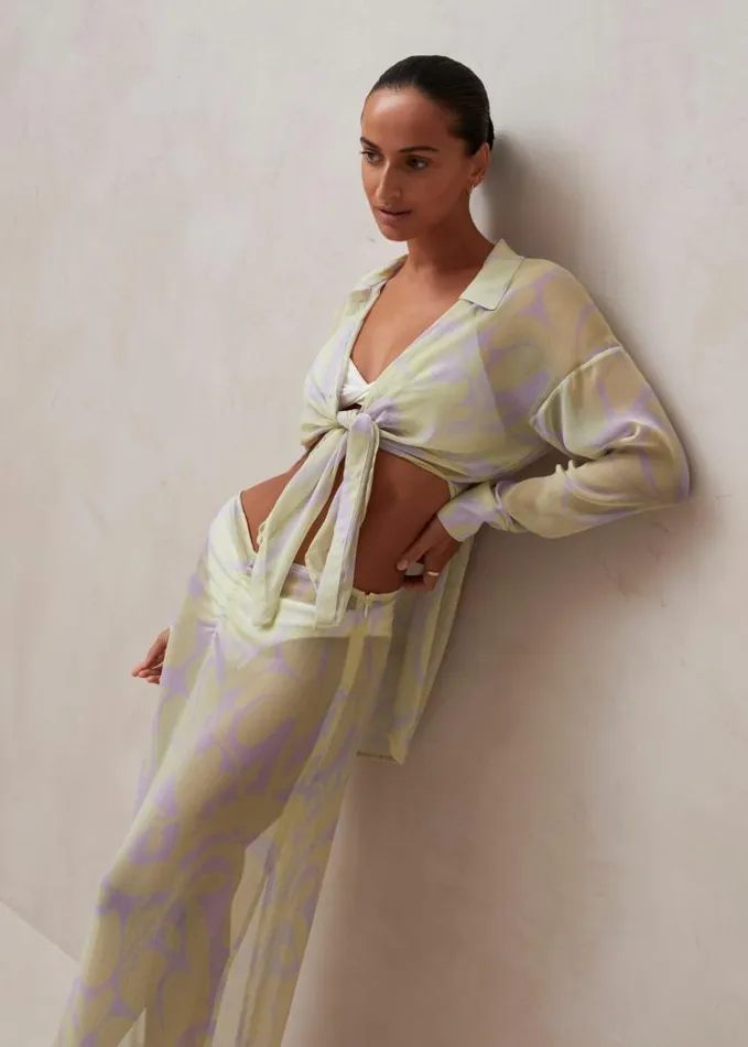 ALOHAS Shirts Women Yasu 8211 Pastel Printed Shirt