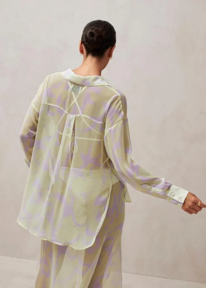 ALOHAS Shirts Women Yasu 8211 Pastel Printed Shirt