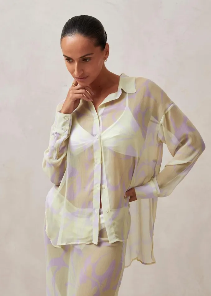 ALOHAS Shirts Women Yasu 8211 Pastel Printed Shirt