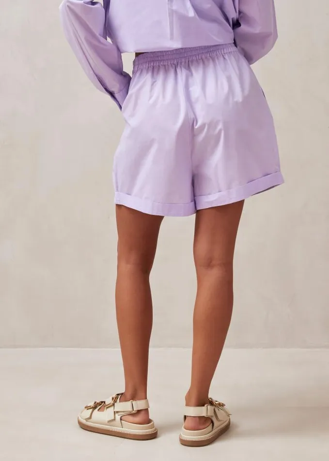 ALOHAS Shorts Women Mae 8211 Purple Cotton Shorts
