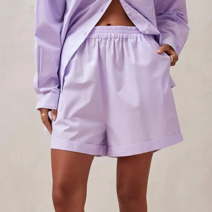 ALOHAS Shorts Women Mae 8211 Purple Cotton Shorts