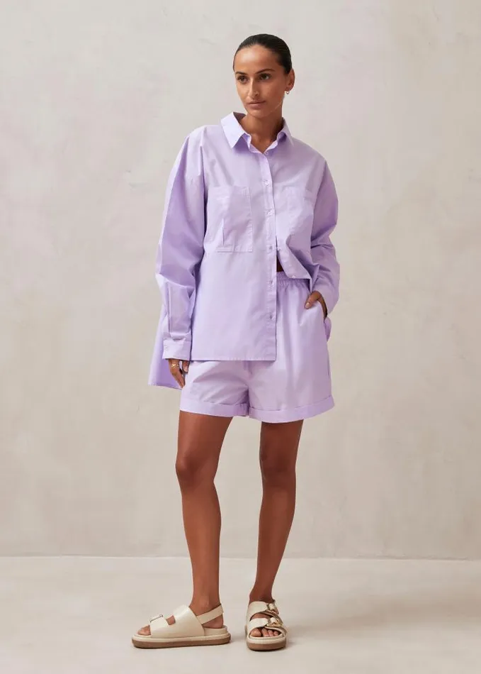 ALOHAS Shorts Women Mae 8211 Purple Cotton Shorts