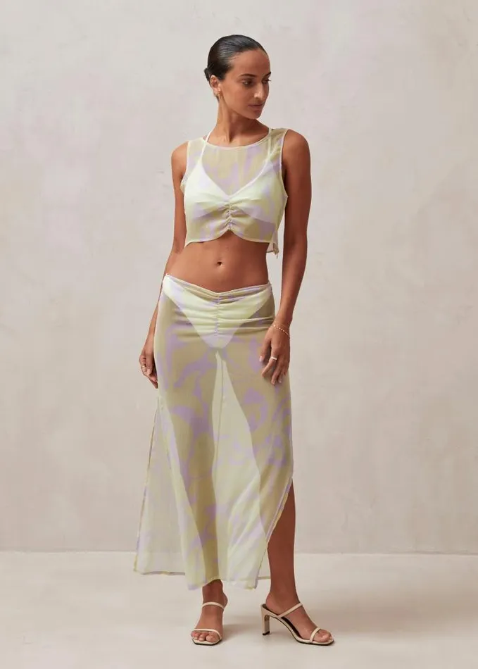 ALOHAS Skirts Women Sua 8211 Pastel Printed Skirt