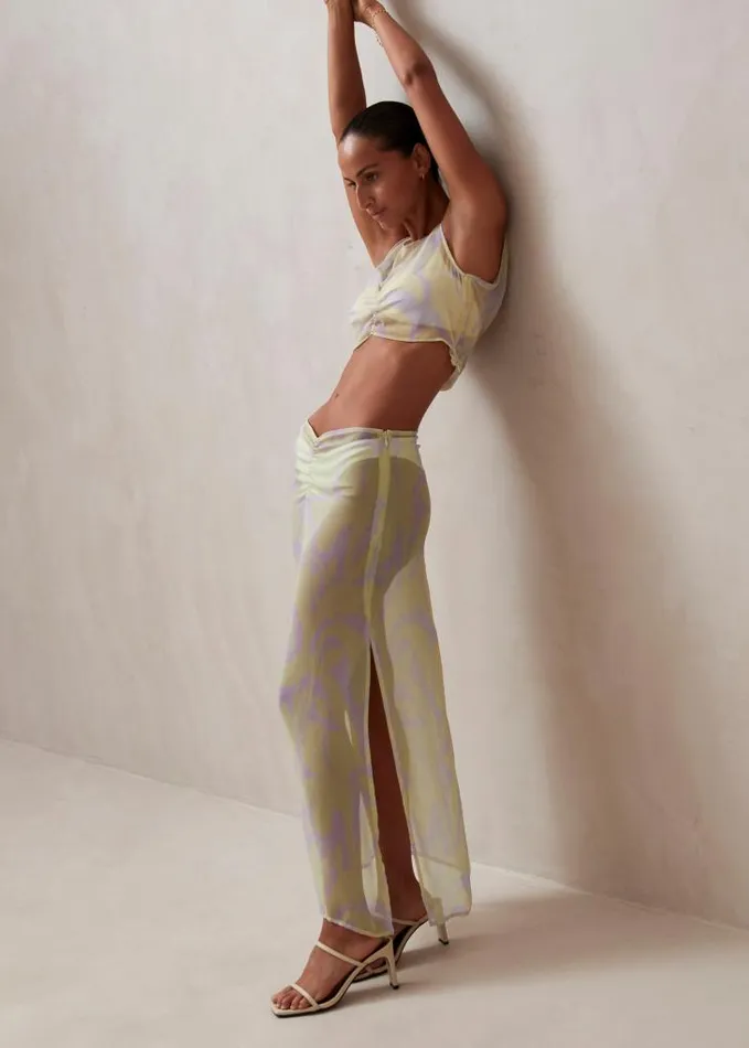 ALOHAS Skirts Women Sua 8211 Pastel Printed Skirt