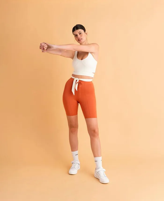 ALOHAS Sportswear Women Cross 8211 Beige Top