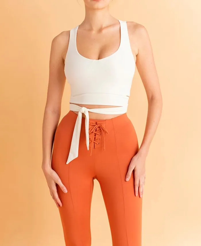 ALOHAS Sportswear Women Cross 8211 Brown Legging