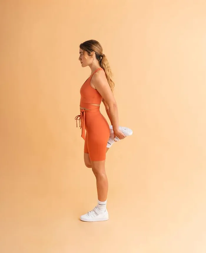 ALOHAS Sportswear Women Cross 8211 Orange Top