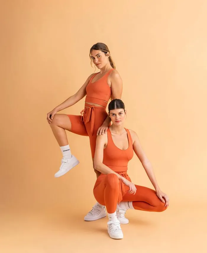 ALOHAS Sportswear Women Cross 8211 Orange Top