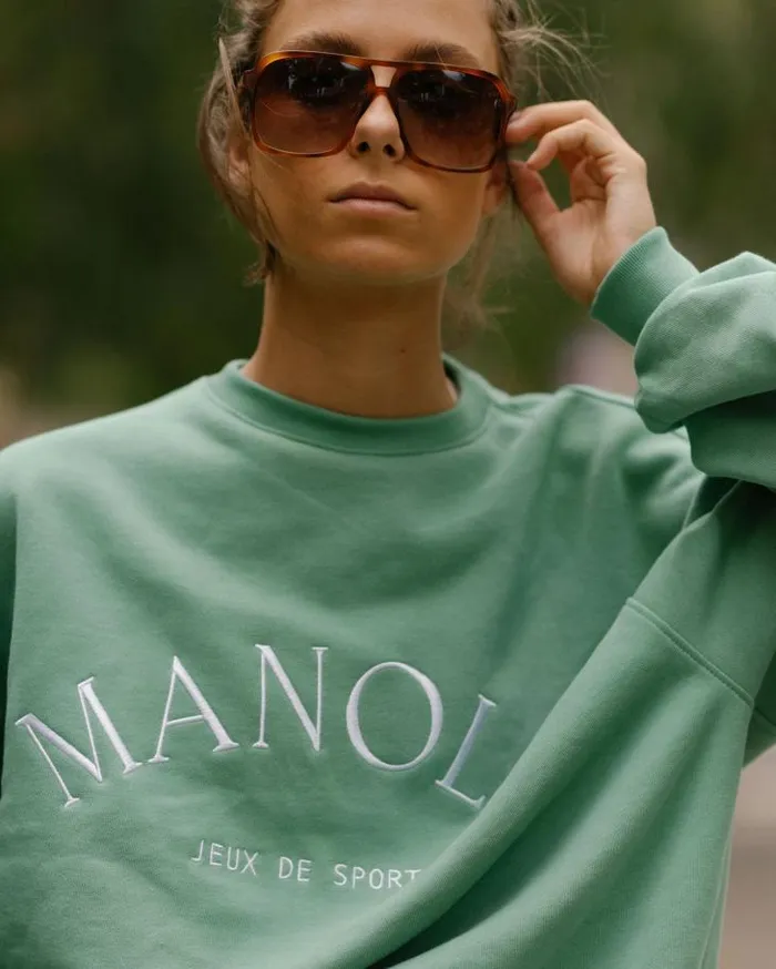 ALOHAS Sportswear Women Iconica 8211 Green Sweatshirt