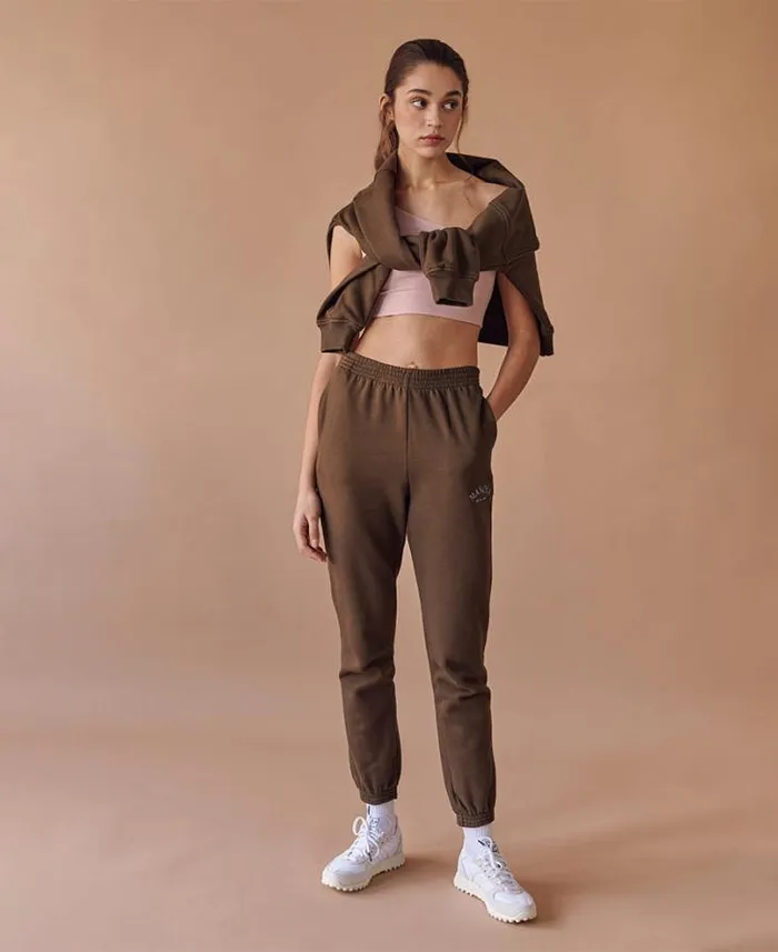 ALOHAS Sportswear Women Iconica 8211 Tracksuit Bottoms Brown