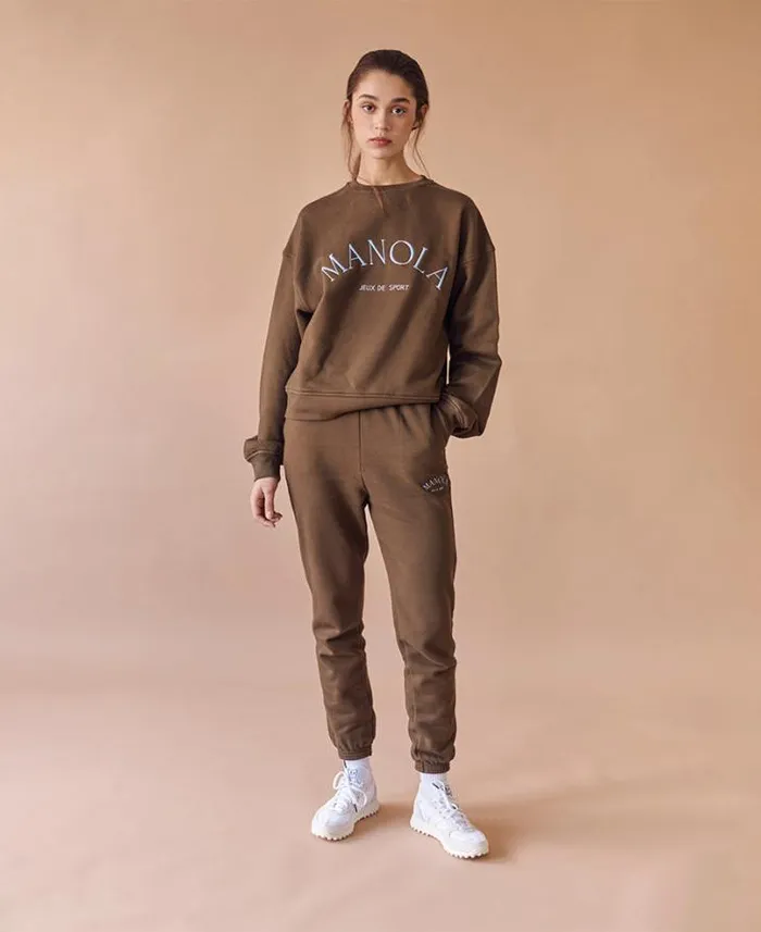 ALOHAS Sportswear Women Iconica 8211 Tracksuit Bottoms Brown
