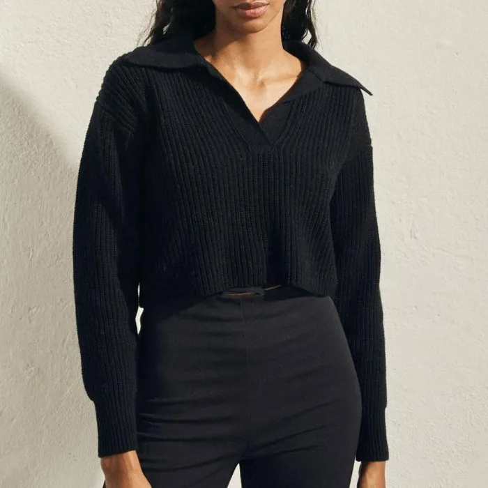 ALOHAS Sweaters and Cardigans Women Airliner 8211 Black Knit Top