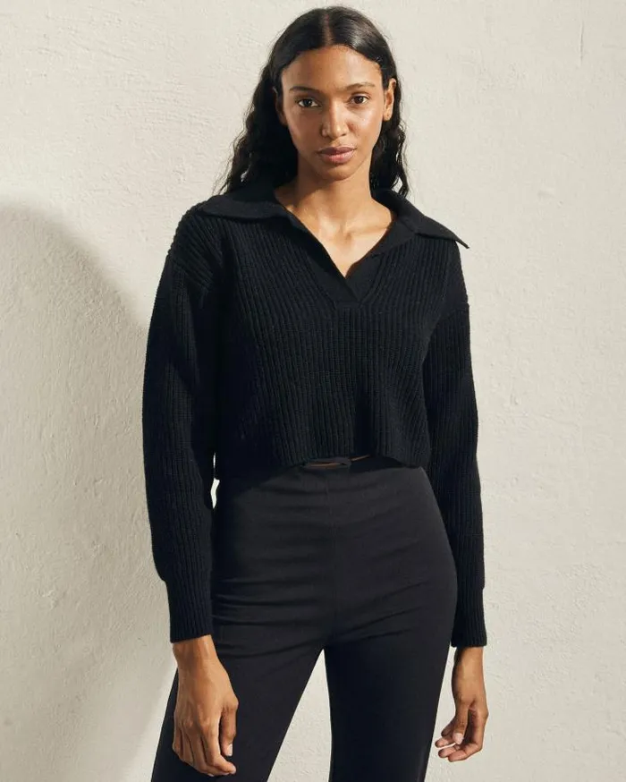 ALOHAS Sweaters and Cardigans Women Airliner 8211 Black Knit Top