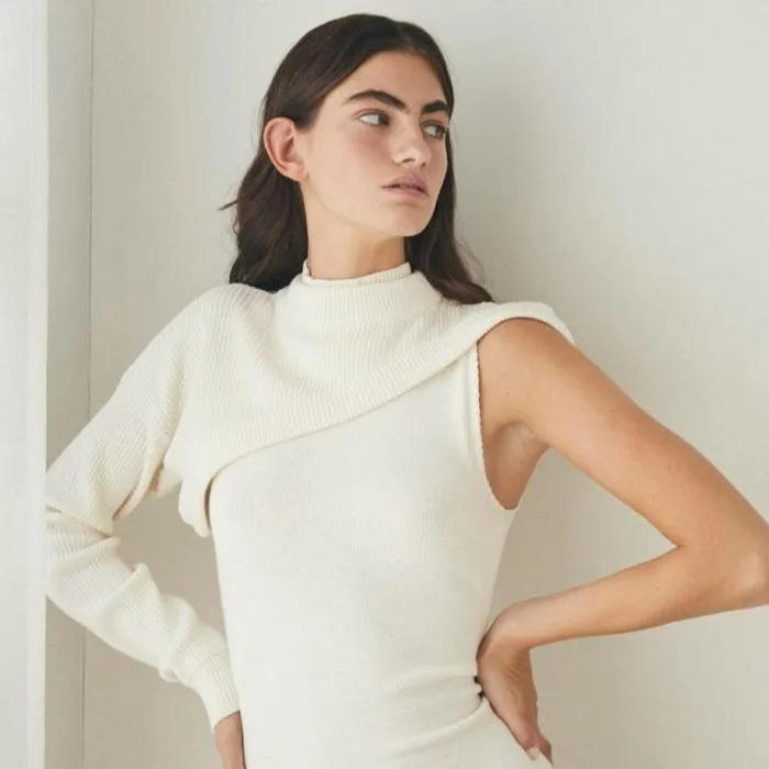 ALOHAS Sweaters and Cardigans Women Creator 8211 White Knit Top