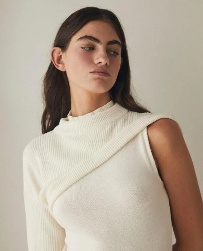 ALOHAS Sweaters and Cardigans Women Creator 8211 White Knit Top