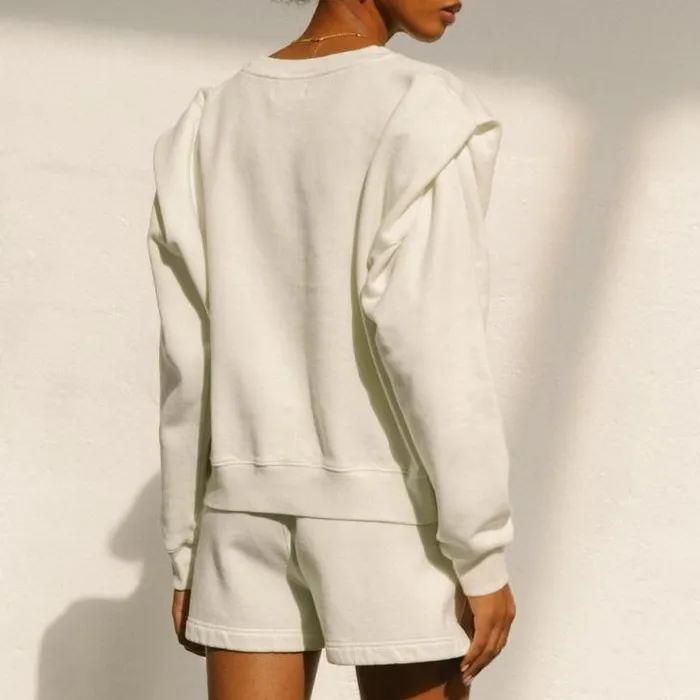ALOHAS Sweaters and Cardigans Women Doppio 8211 White Cotton Top