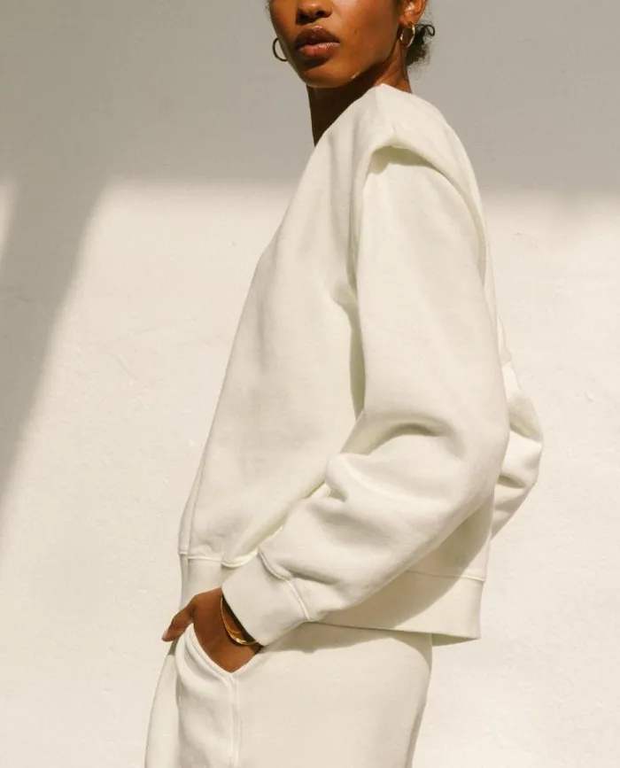 ALOHAS Sweaters and Cardigans Women Doppio 8211 White Cotton Top