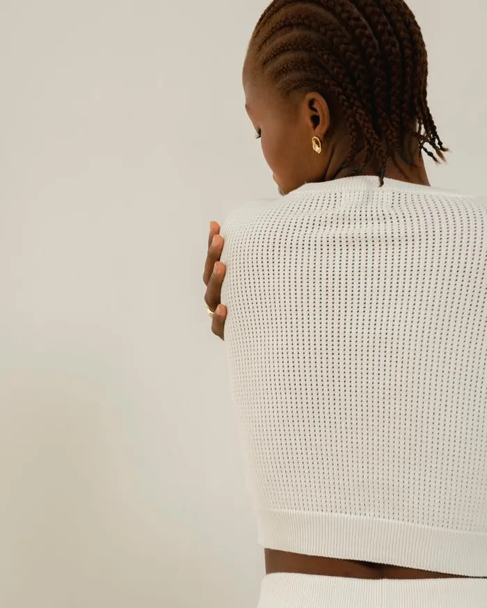 ALOHAS Sweaters and Cardigans Women Roy 8211 White Knit Top