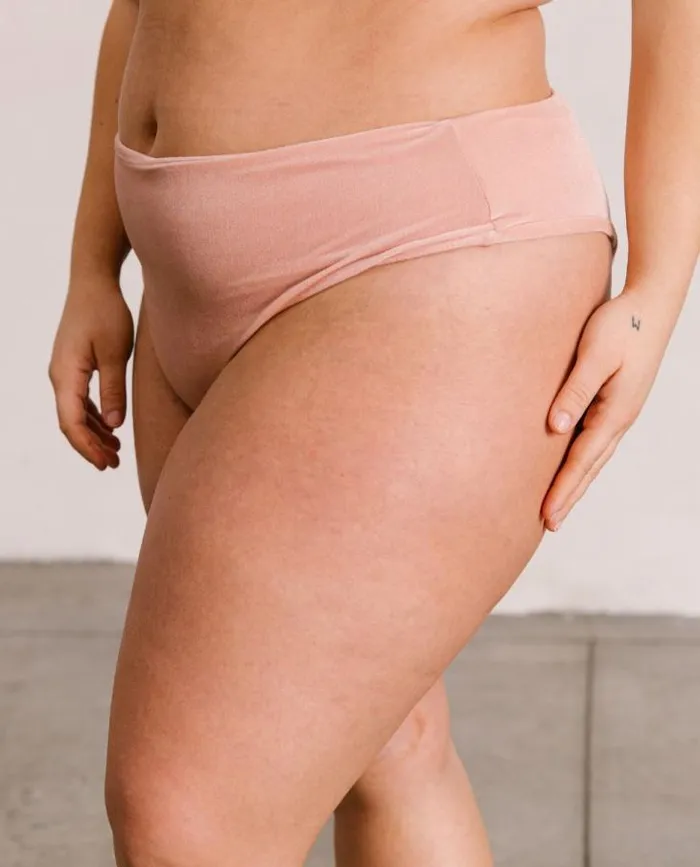 ALOHAS Swimwear Women The Pentagon 8211 Pink Velvet Bikini Bottom