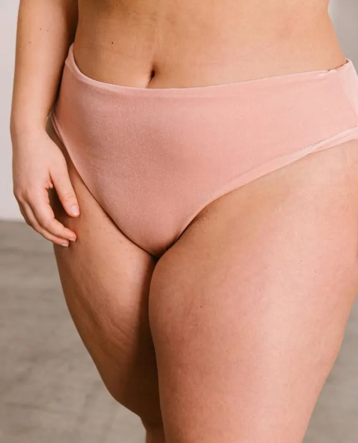 ALOHAS Swimwear Women The Pentagon 8211 Pink Velvet Bikini Bottom
