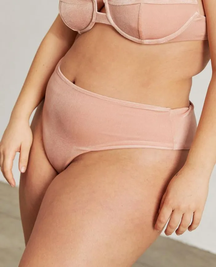 ALOHAS Swimwear Women The Pentagon 8211 Pink Velvet Bikini Bottom
