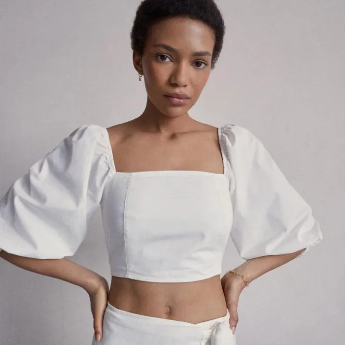 ALOHAS Tops Women Artist 8211 White Cotton Top