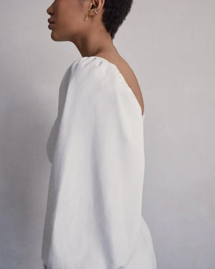 ALOHAS Tops Women Artist 8211 White Cotton Top