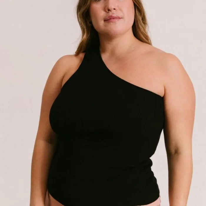 ALOHAS Tops Women Cortado 8211 Black Cotton Top
