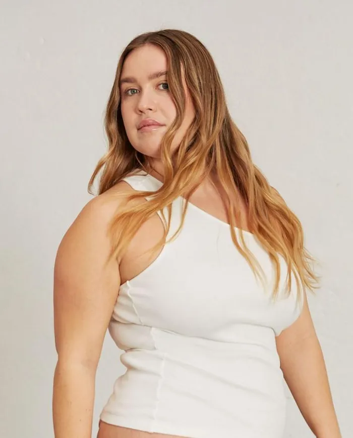 ALOHAS Tops Women Cortado 8211 White Cotton Top