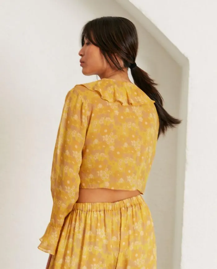 ALOHAS Tops Women Linn 8211 Yellow Multicolor Top