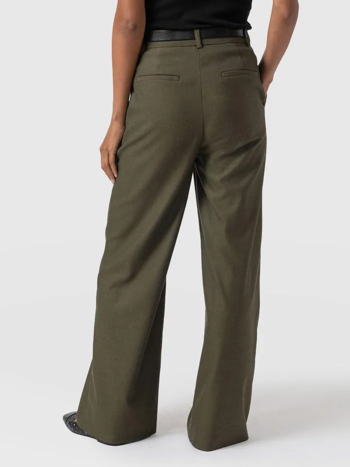 Argent Wide Leg Pant 8211 Khaki Khaki Women Saint And Sofia Pants