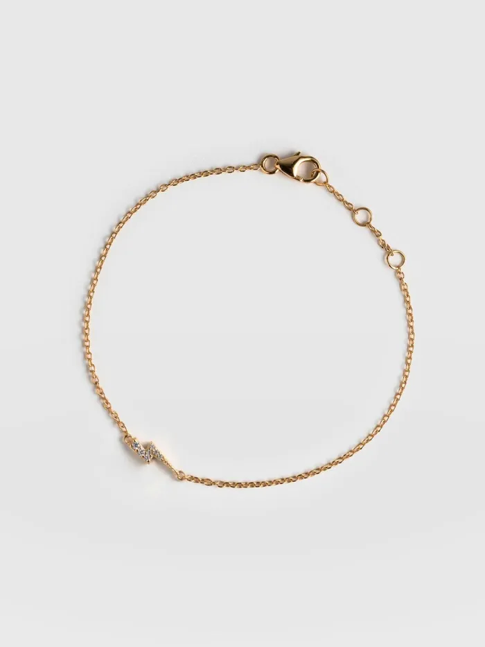 Astral Lightning Bracelet 8211 Gold Gold Women Saint And Sofia Bracelets