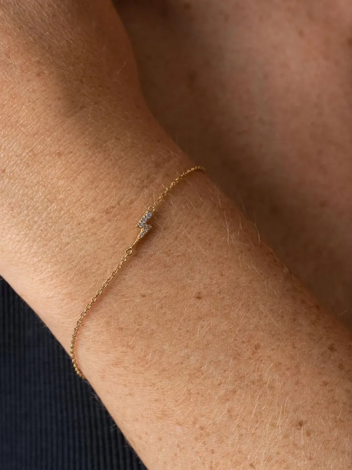 Astral Lightning Bracelet 8211 Gold Gold Women Saint And Sofia Bracelets