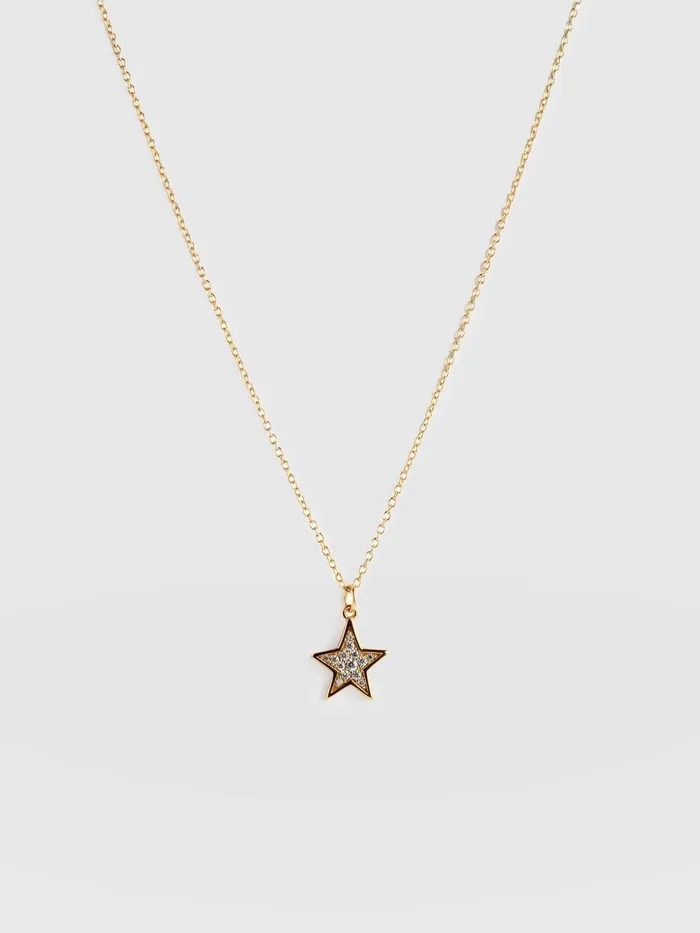 Astral Star Necklace 8211 Gold Gold Women Saint And Sofia Necklaces