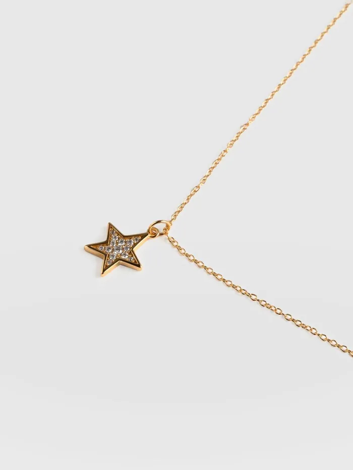Astral Star Necklace 8211 Gold Gold Women Saint And Sofia Necklaces