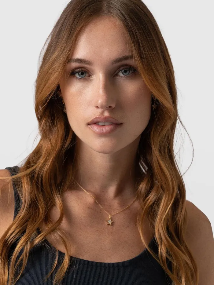 Astral Star Necklace 8211 Gold Gold Women Saint And Sofia Necklaces
