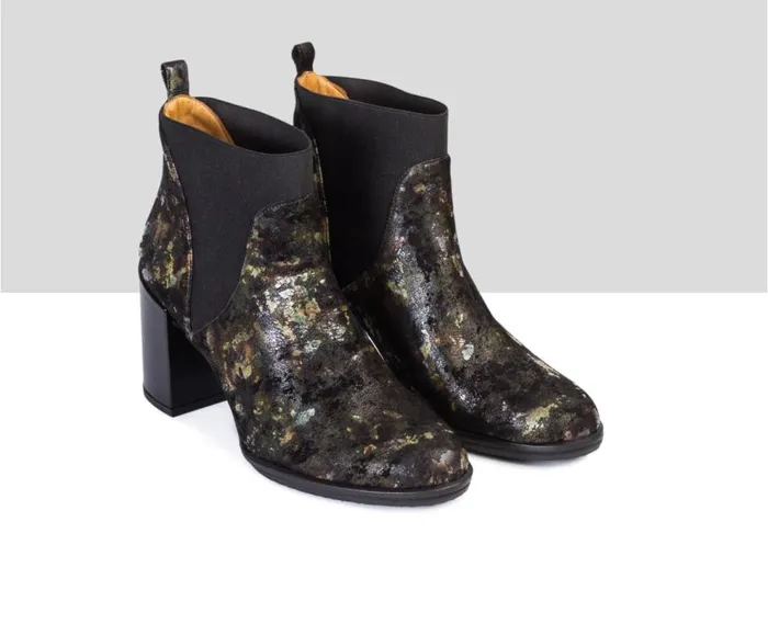 Audley Shoes High Heel Leather Booties Tikva Black Women Wedges And Platforms