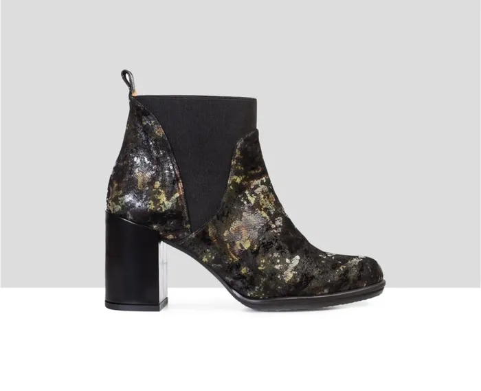 Audley Shoes High Heel Leather Booties Tikva Black Women Wedges And Platforms