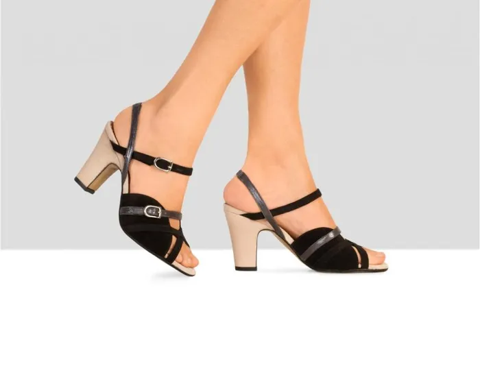 Audley Shoes High Heel Leather Sandal Bondi Black Women High Heel