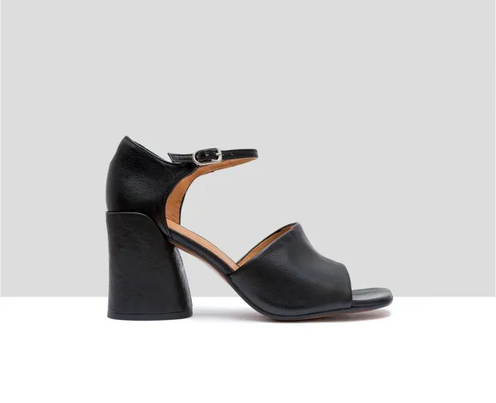 Audley Shoes High Heel Leather Sandal Fabianne Black Women High Heel