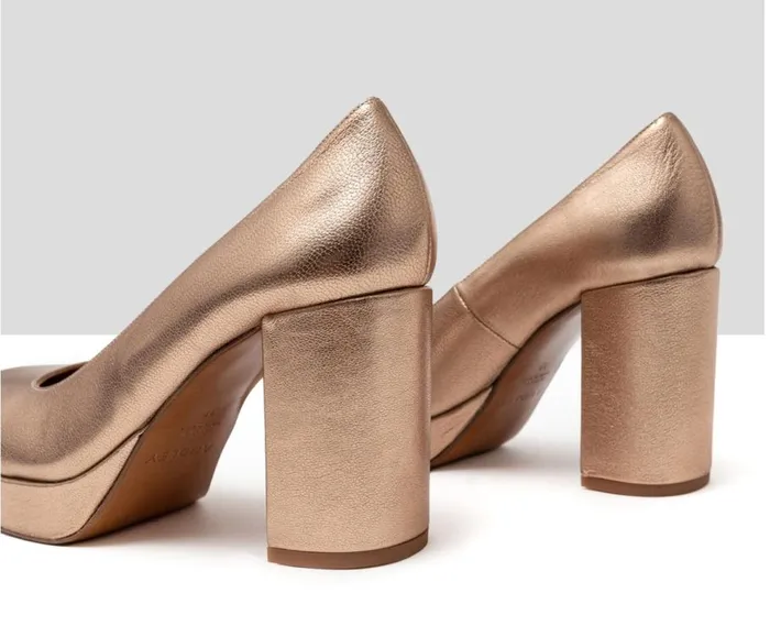 Audley Shoes High Heel Leather Shoe Hermila Metallic Women High Heel