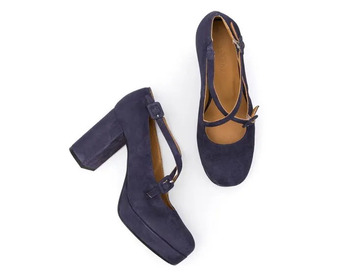Audley Shoes High Heel Leather Shoe Idoia Violet Women High Heel