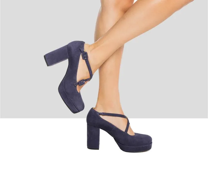 Audley Shoes High Heel Leather Shoe Idoia Violet Women High Heel