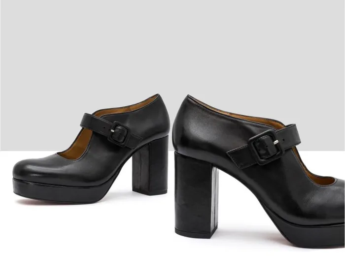 Audley Shoes High Heel Leather Shoe Ivette Black Women High Heel