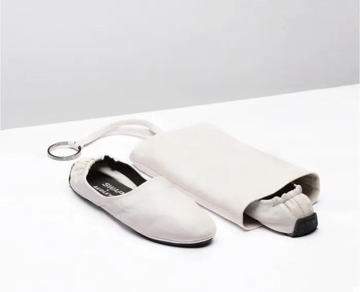 Audley Shoes Leather Swap Ivory White Women Swaps