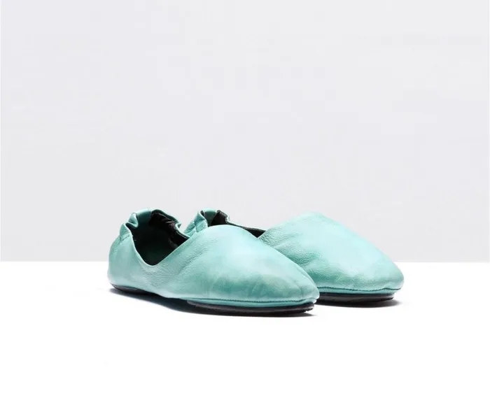 Audley Shoes Leather Swap Mint Green Women Swaps